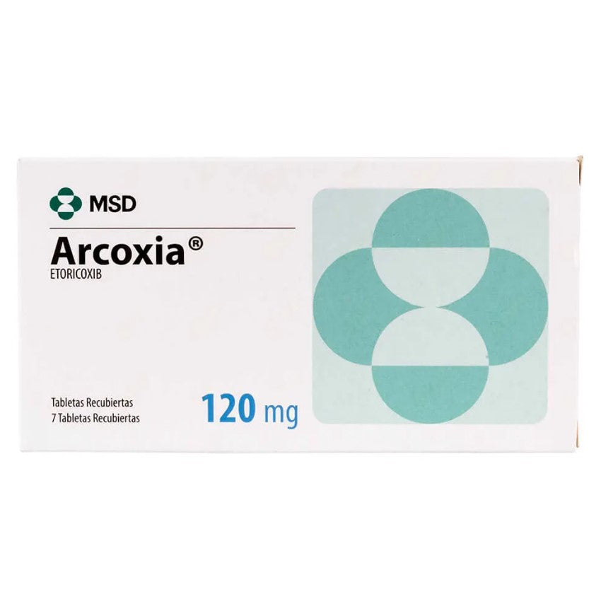Arcoxia 120 mg 7 Tabletas (m)