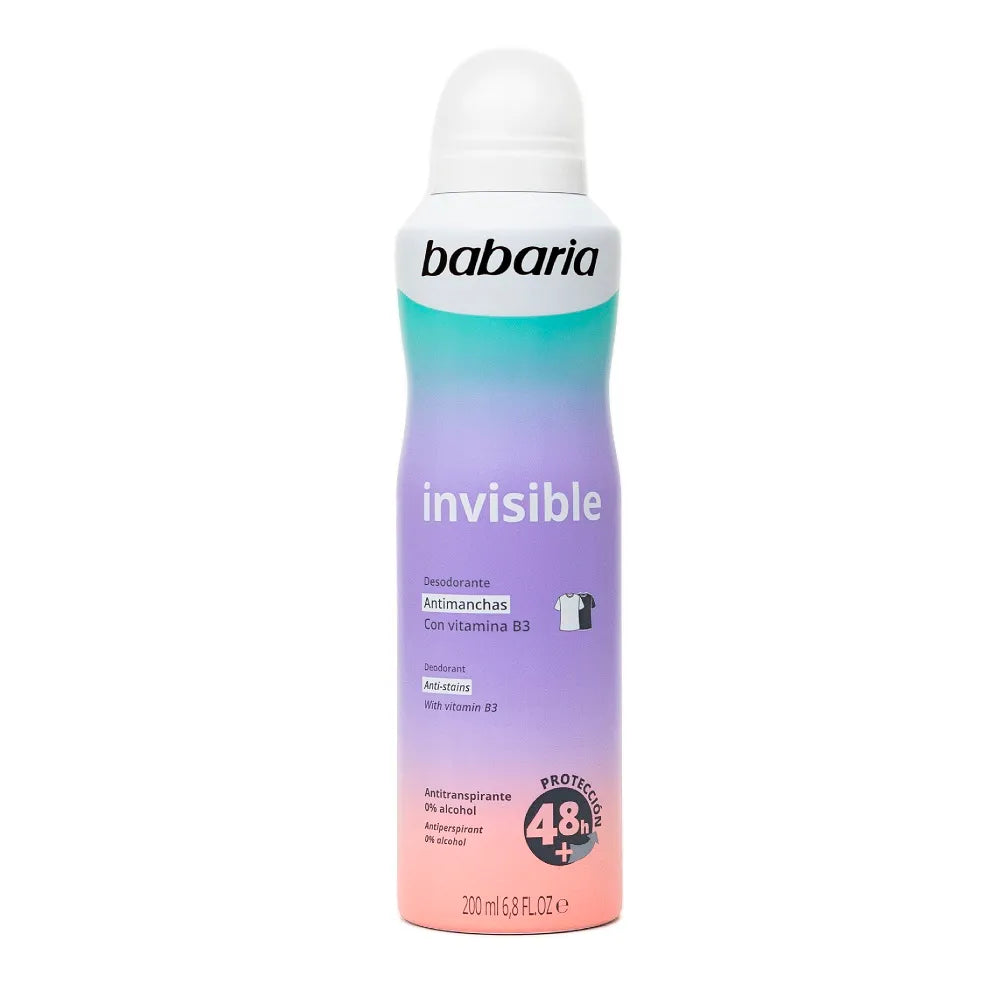 Desodorante spray Babaria Invisible Vit.B3 200ml