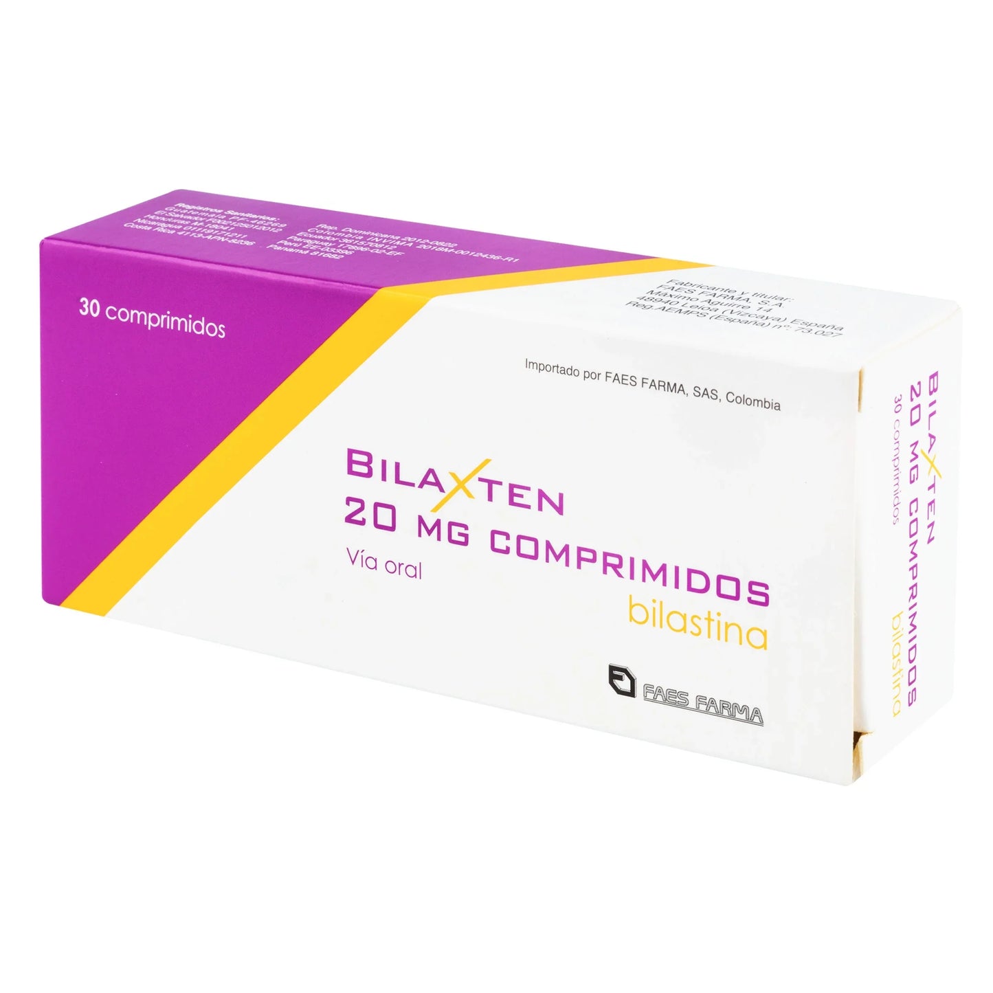 Bilaxten 20 Miligramos 30 Comprimidos(A)