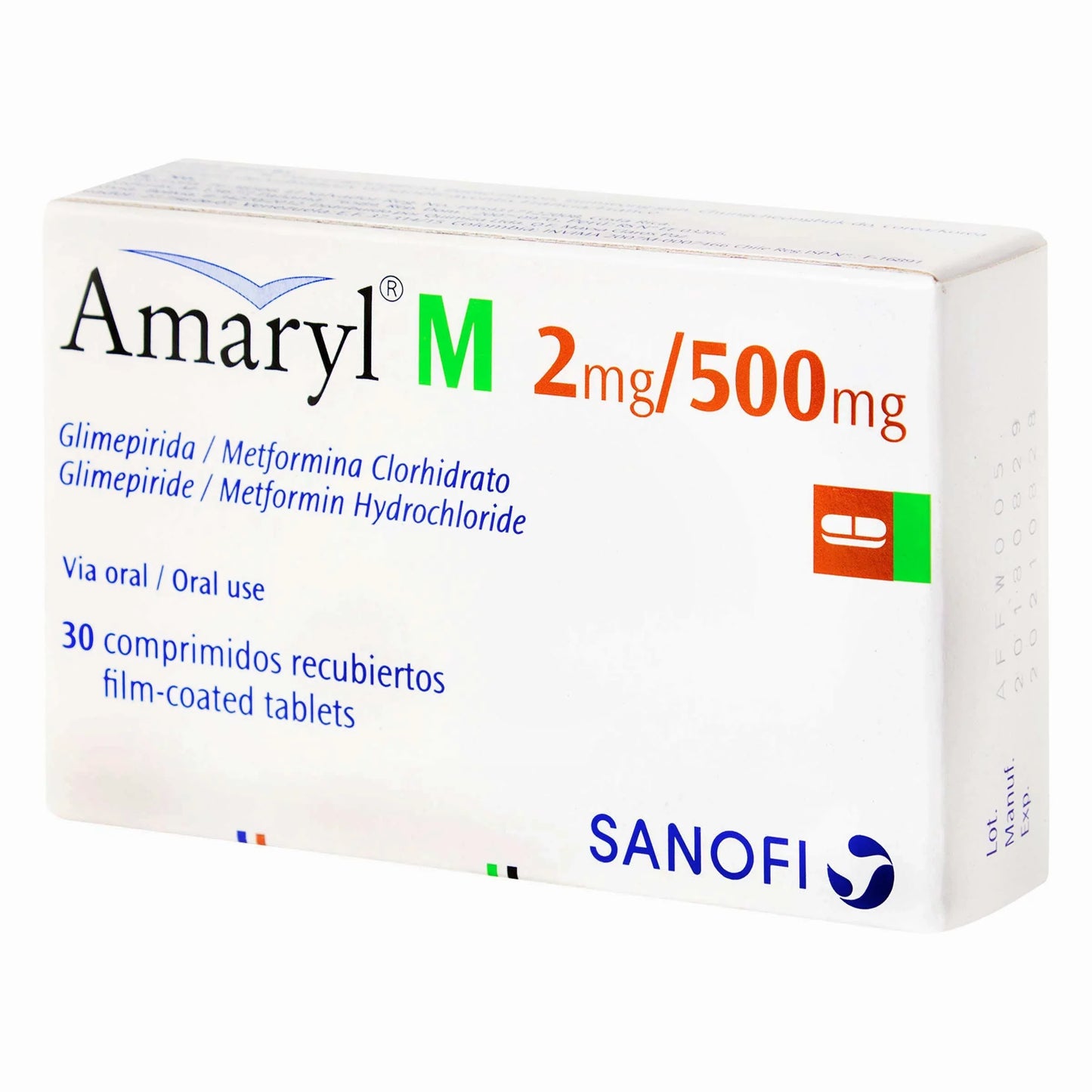 Amaryl M 2 mg/500 mg 30 Compuesto(A)