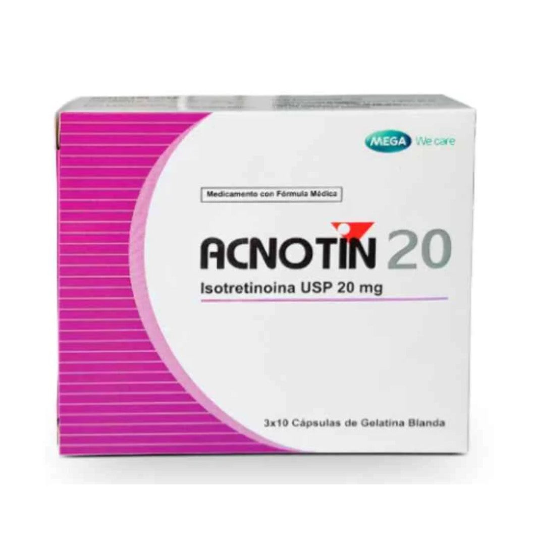 Acnotin 20 mg 30 Cápsula(SAV)