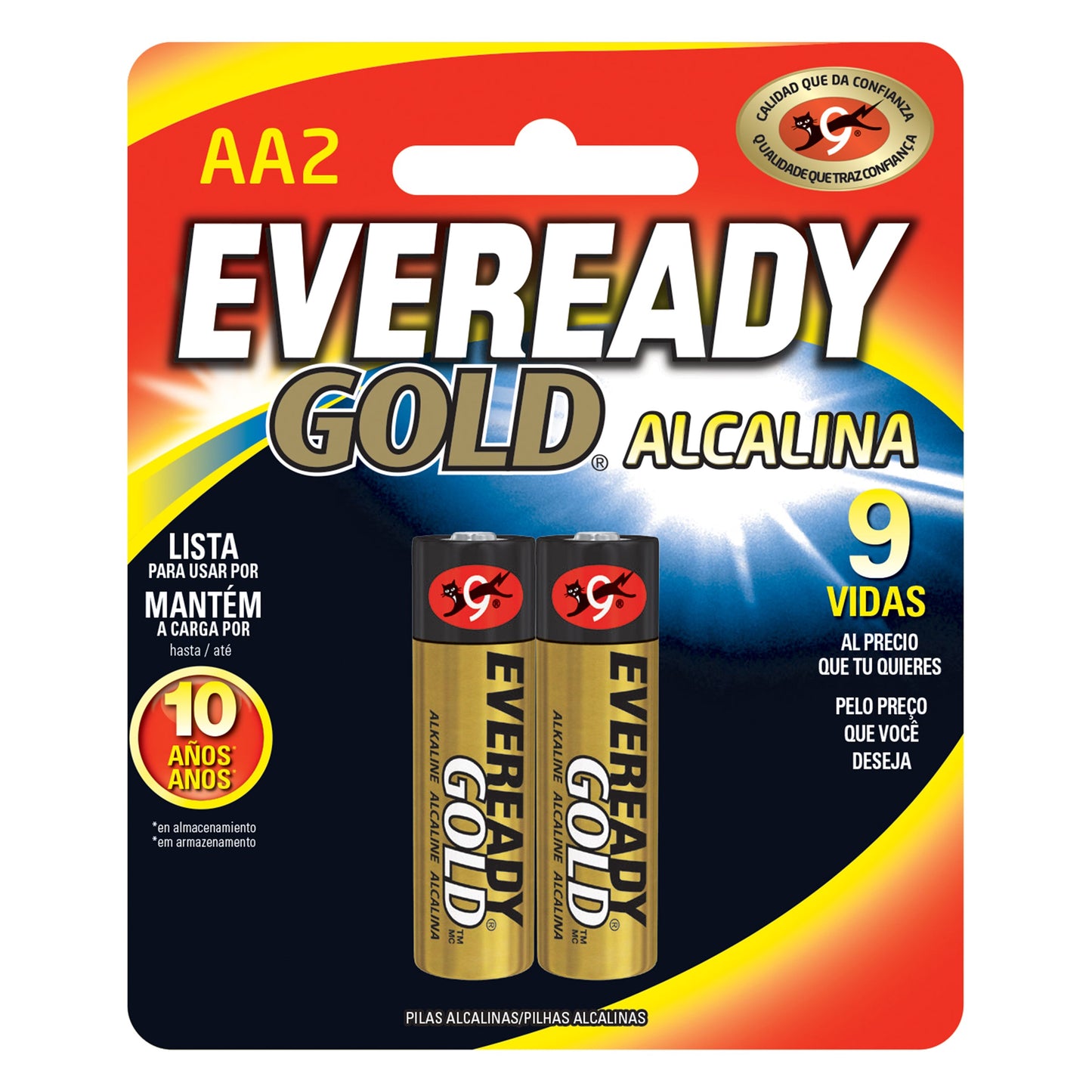 Pila Eveready gOLD Alcalina Aa 2 Uds