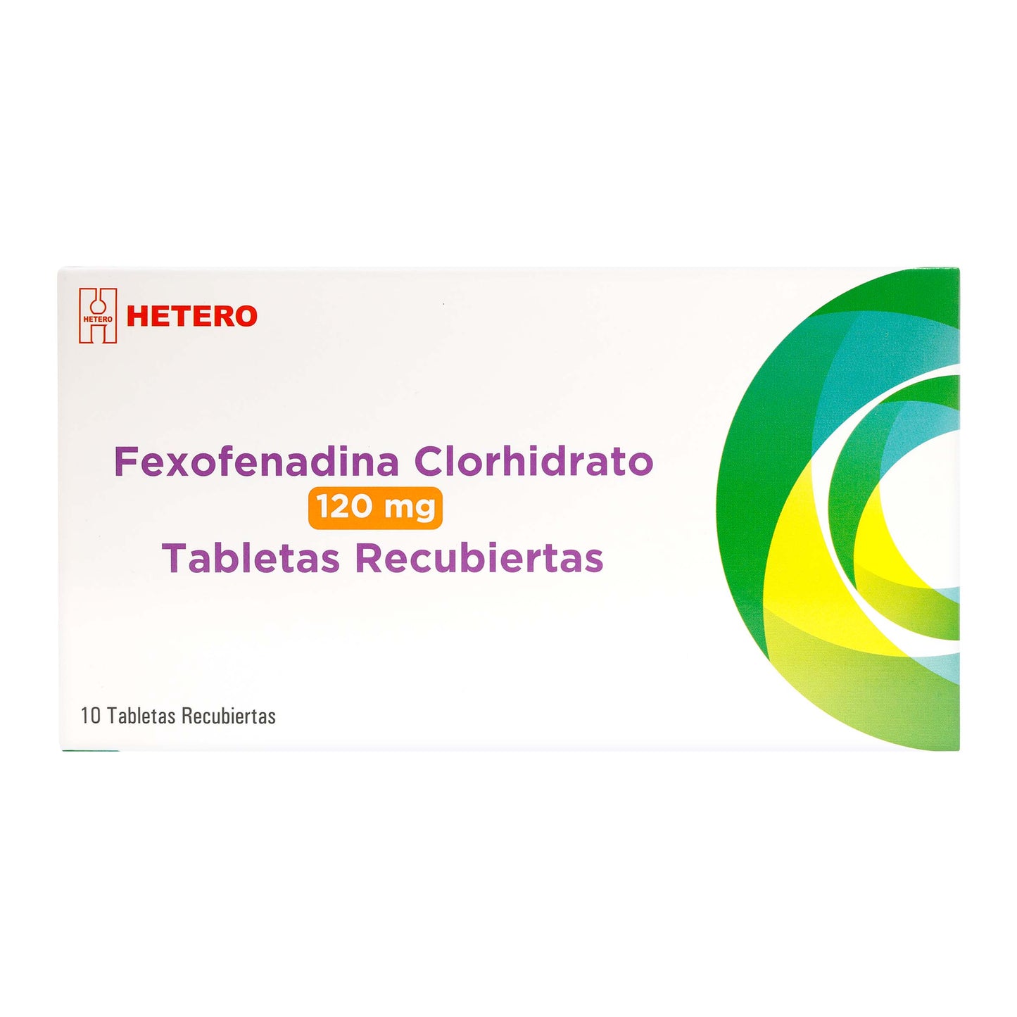 Fexofenadina 120 mg X 10 Tableta Hetero