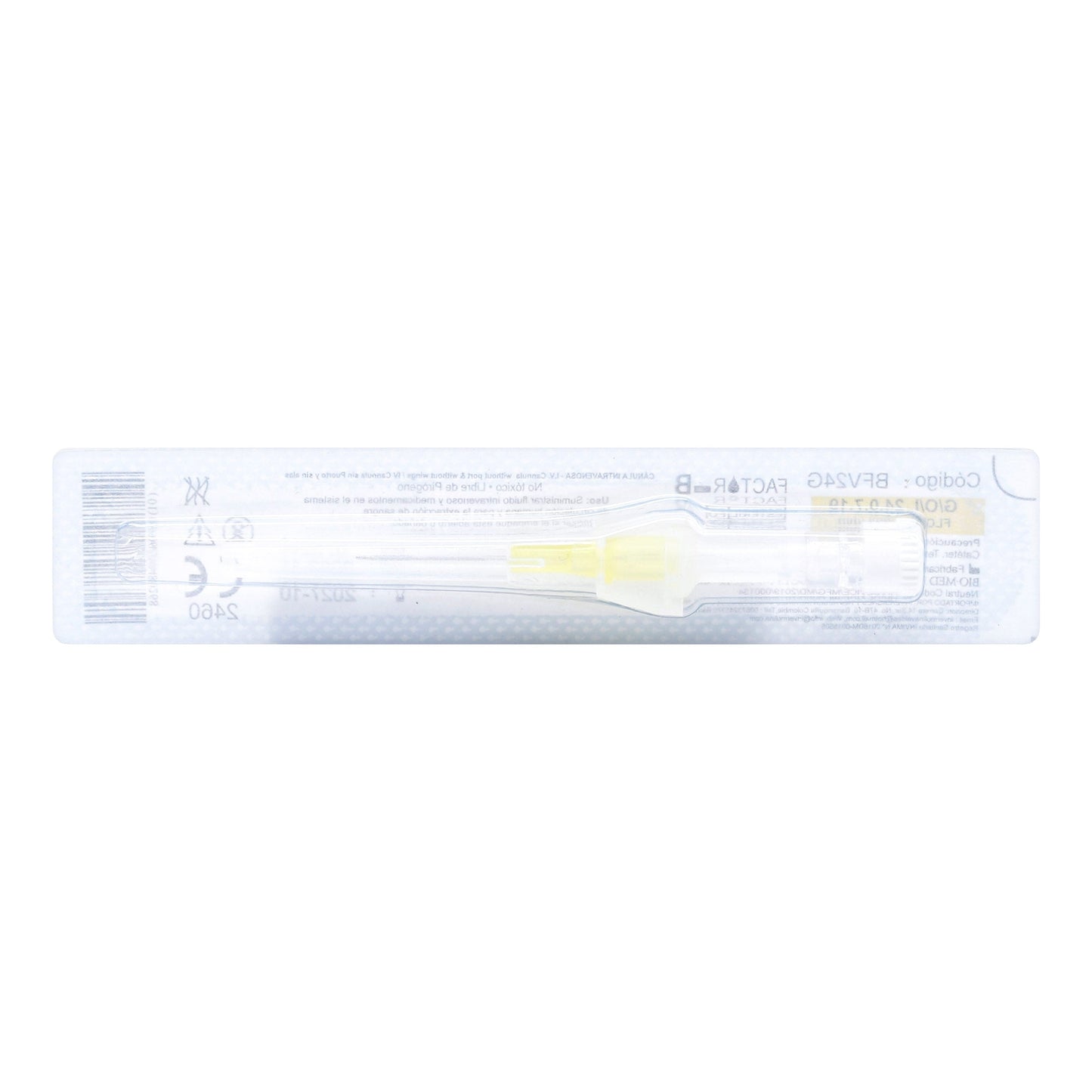 Cateter Canula Intravenoso 24g Unidad Icom
