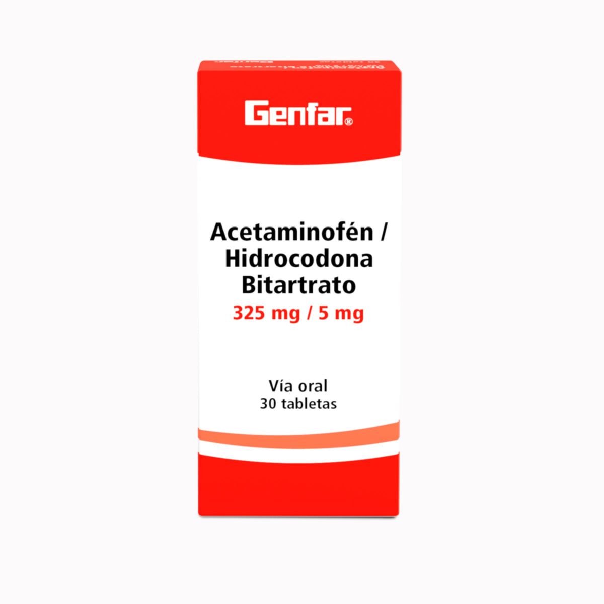 Acetaminofen+Hidrocod 325/10MG 30Tab Gf
