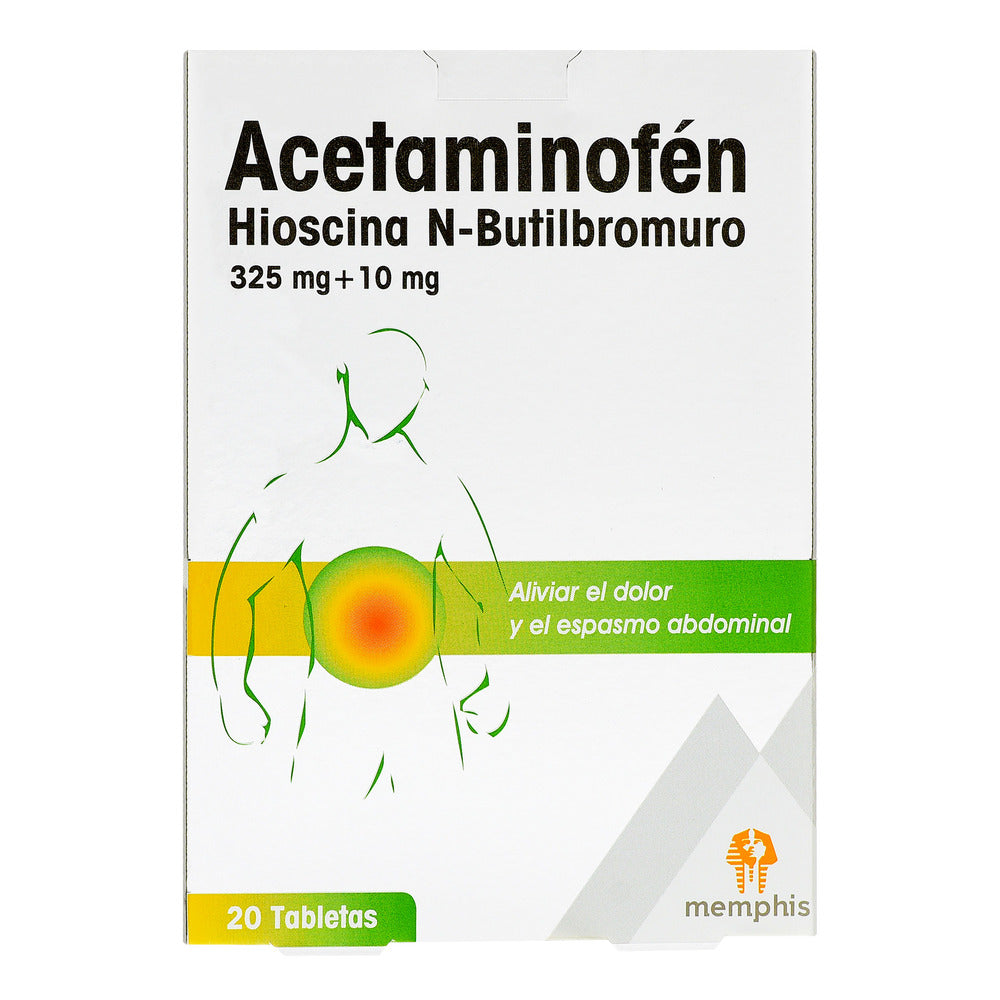 Acetaminofen+Hioscina 20 Tbs Mp