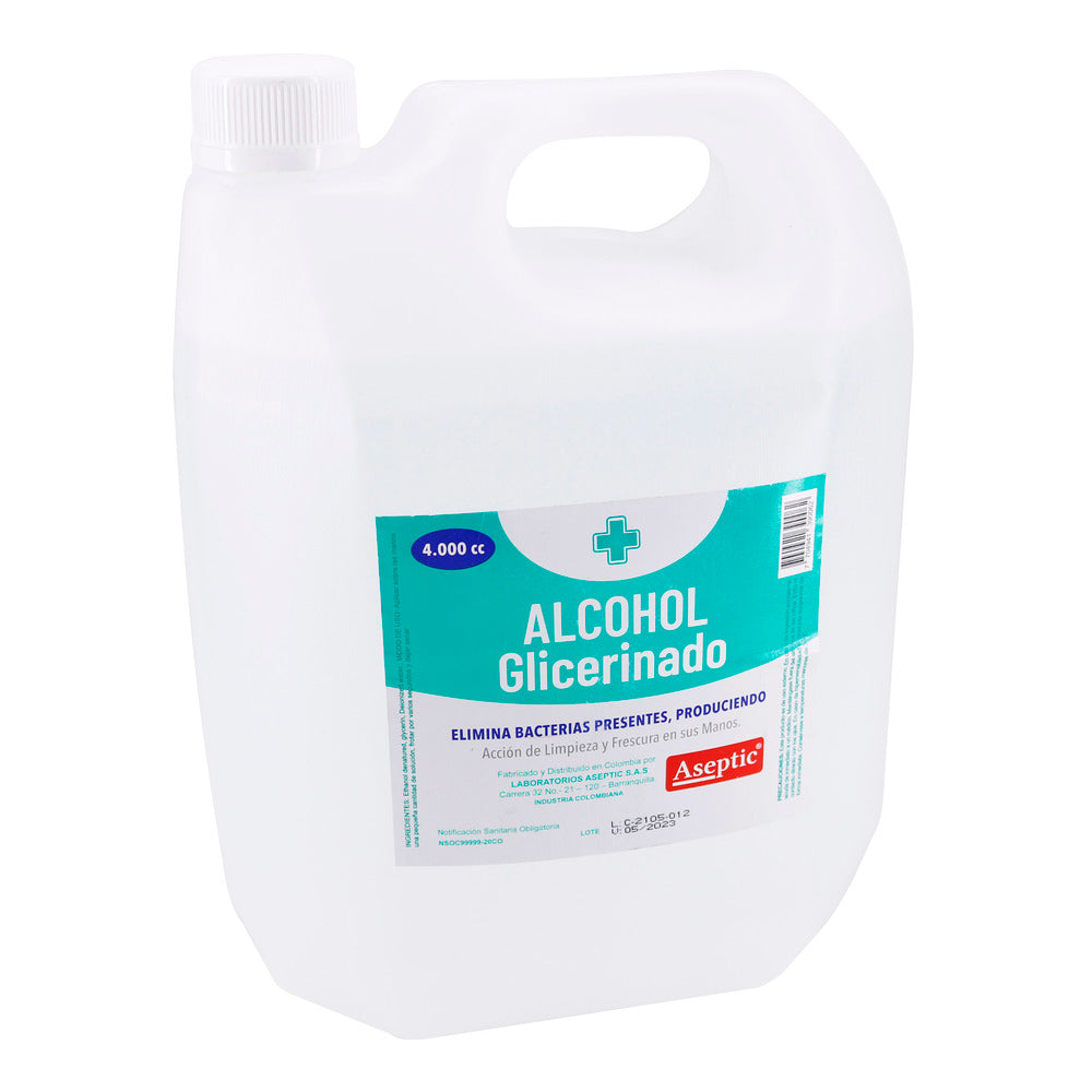 Alcohol Aseptic Glicerinado 4000 ML