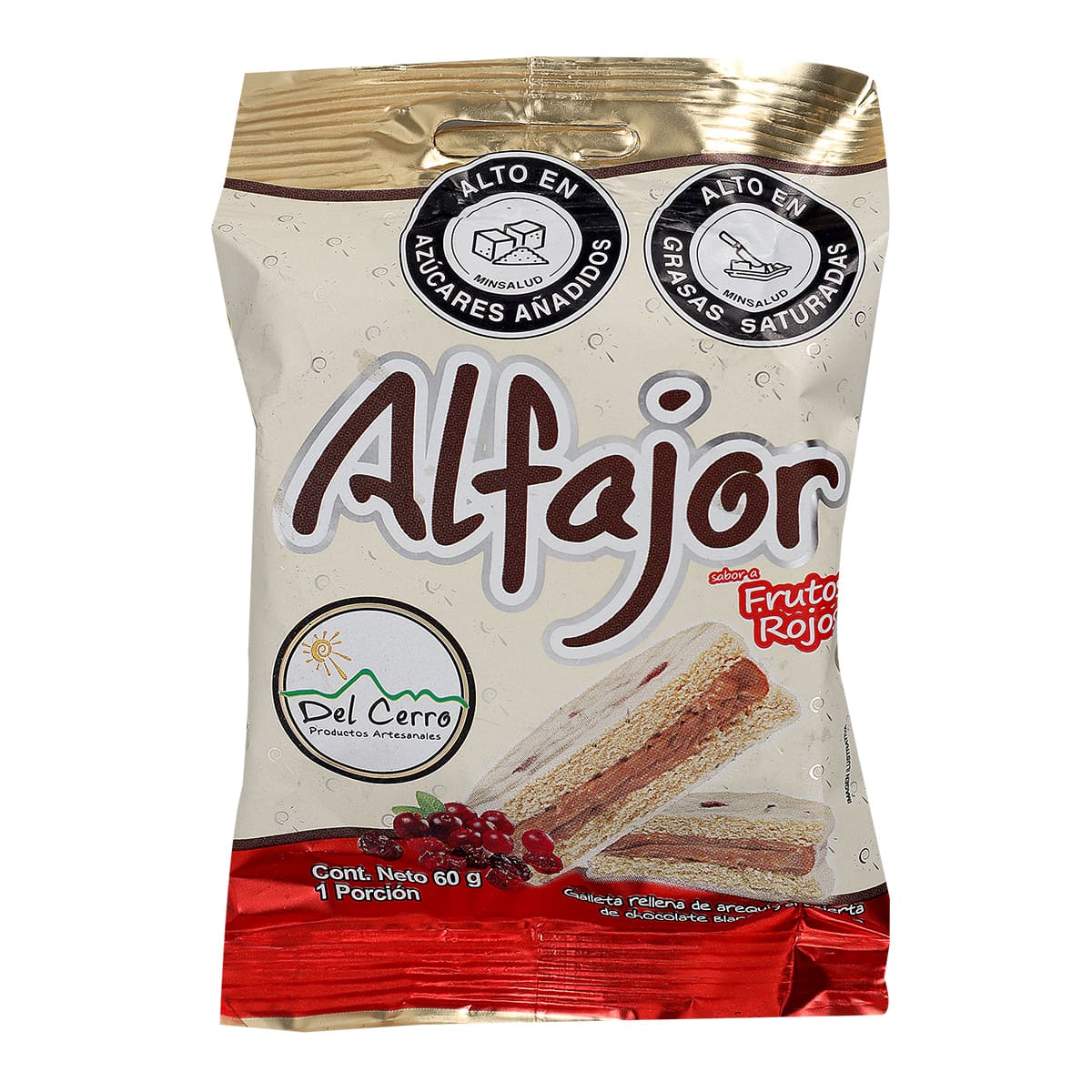 Alfajor Frutos Rojos 60 Gramos
