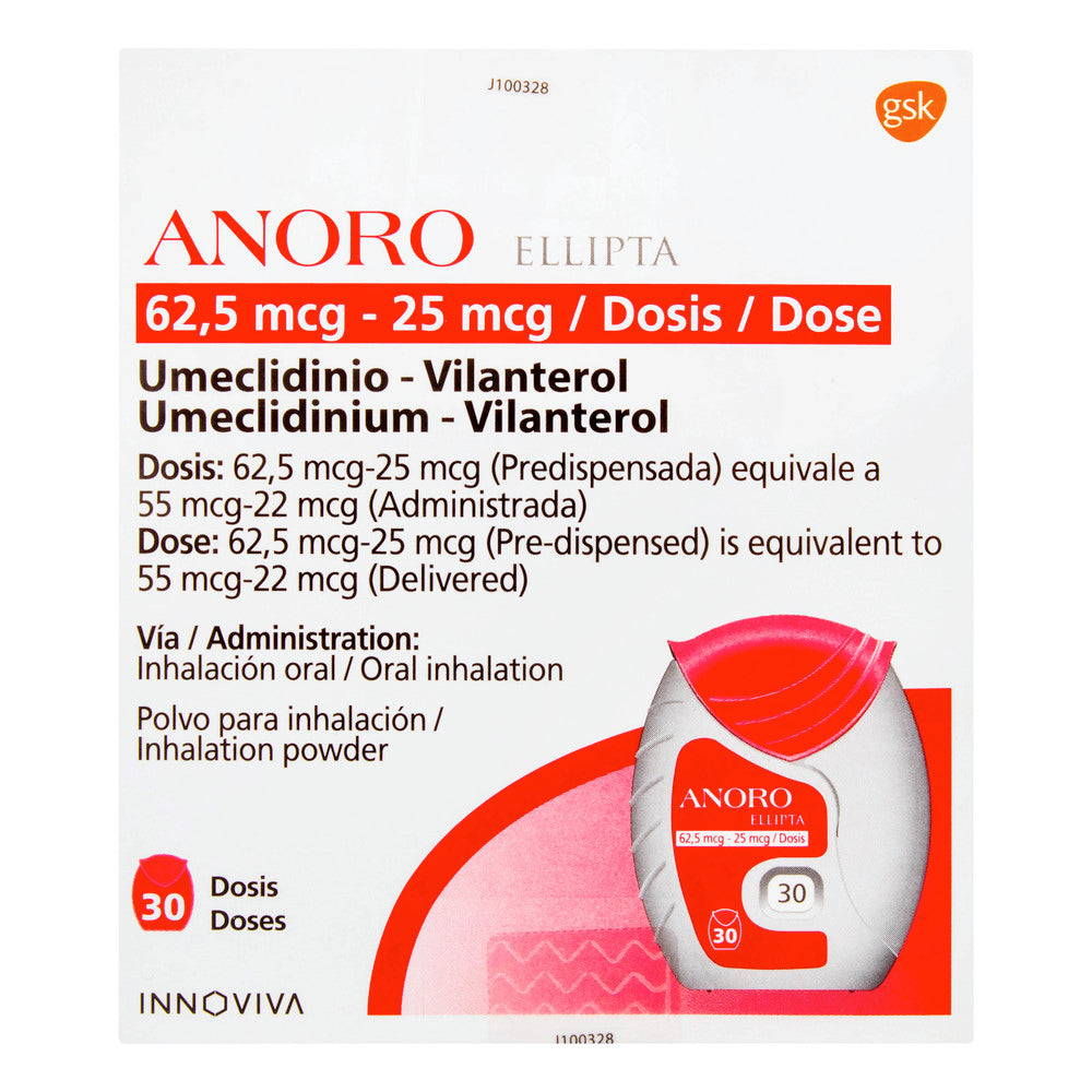 Anoro Ellipta 62.5MCG 30 Do