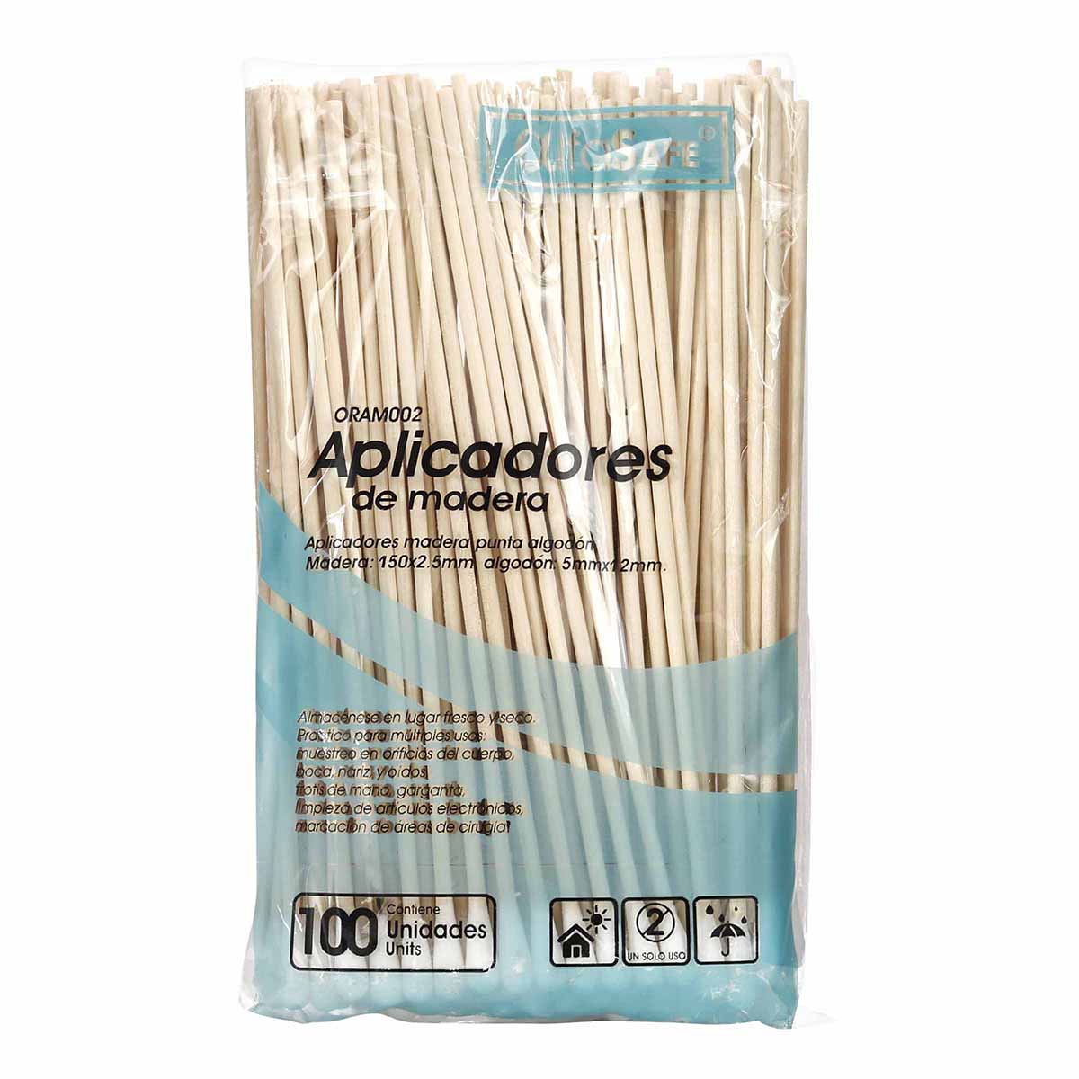 Aplicador De Madera Alfa 100 Und