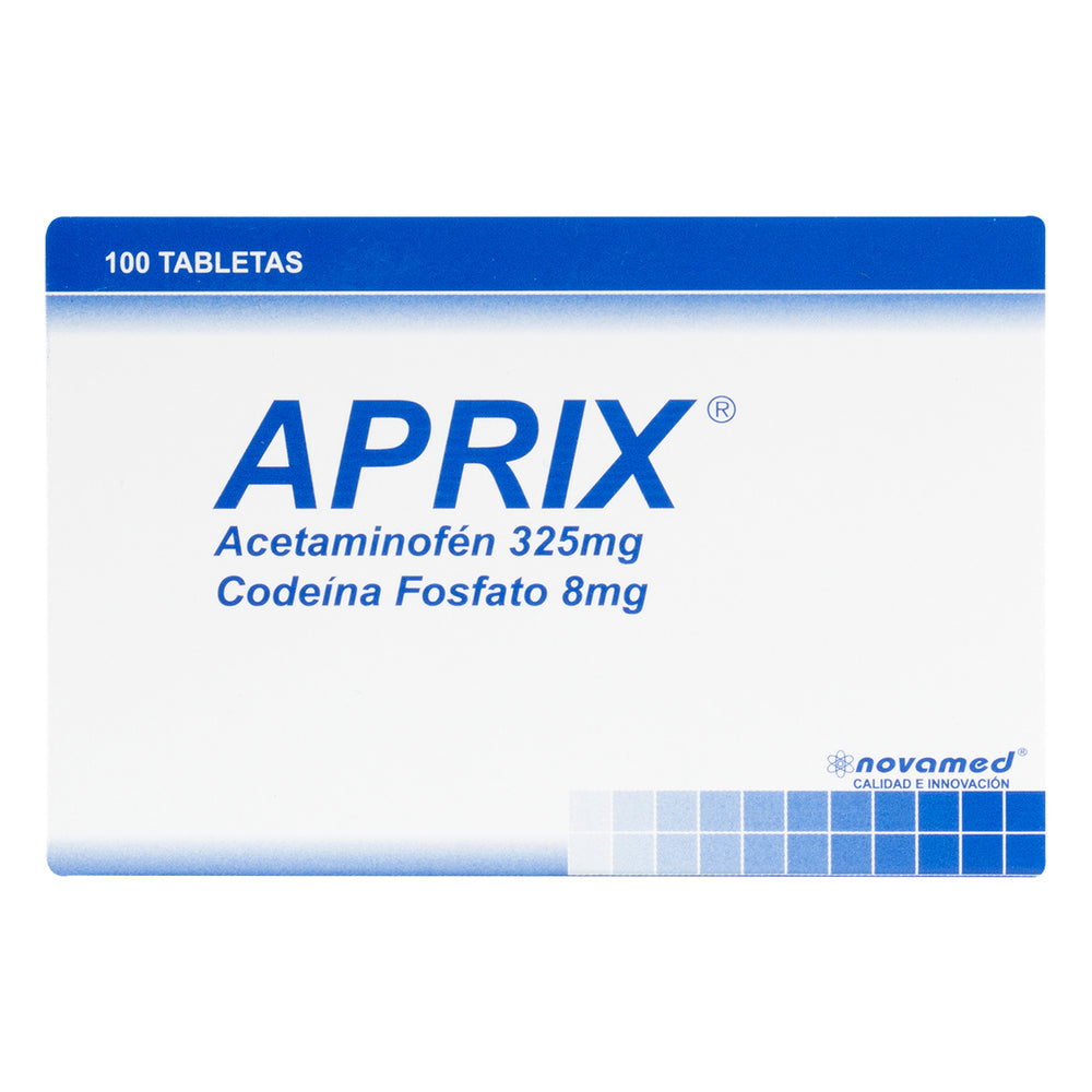 Aprix 325/8 MG 100 Tabletas