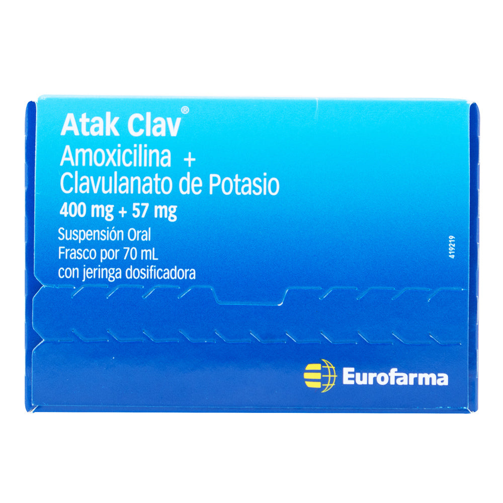 Atak Clav 400/57 MG Fco X 70 ML