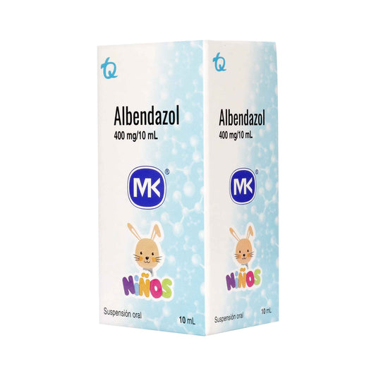 ALBENDAZOL 400MG/10ML SUSPENSION 10ML MK