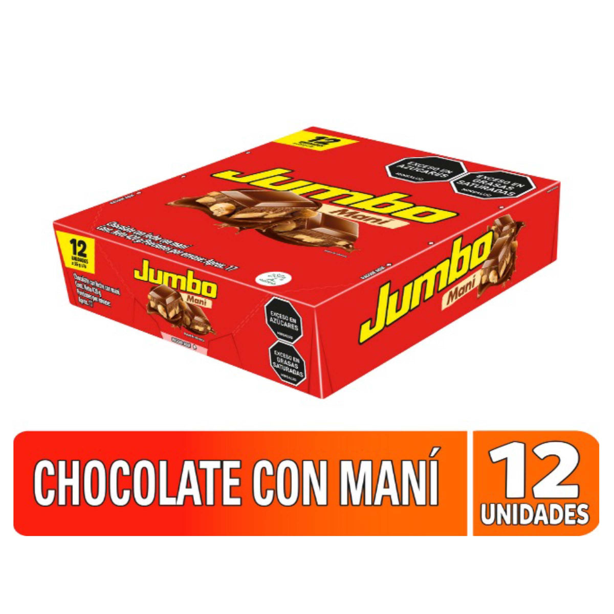 CHOCOLATINA JUMBO MANI 35 GR 12 UND