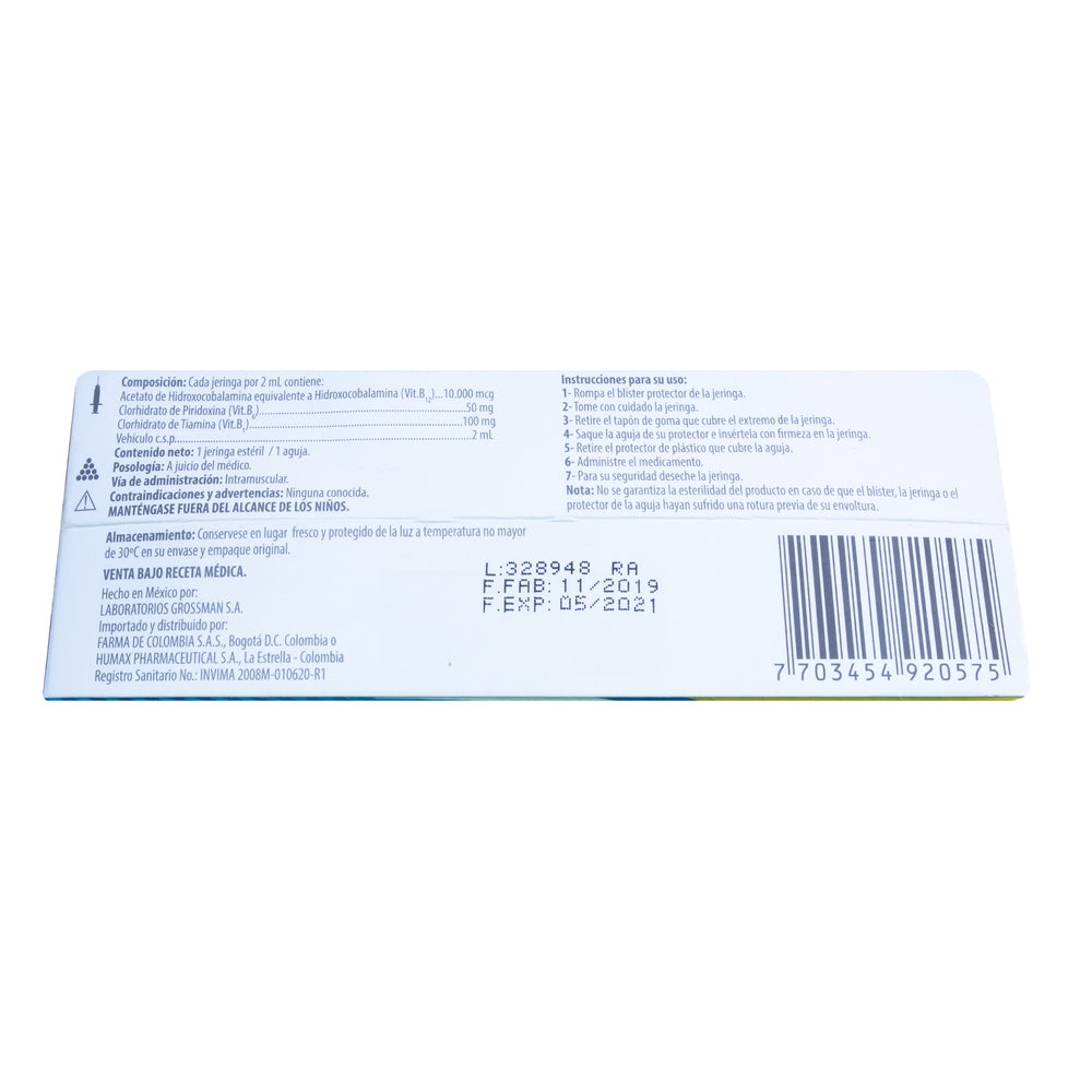 BEDOYECTA 1 AMPOLLA