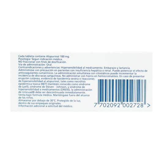 UROCUAD 100 MG 30 TABLETAS