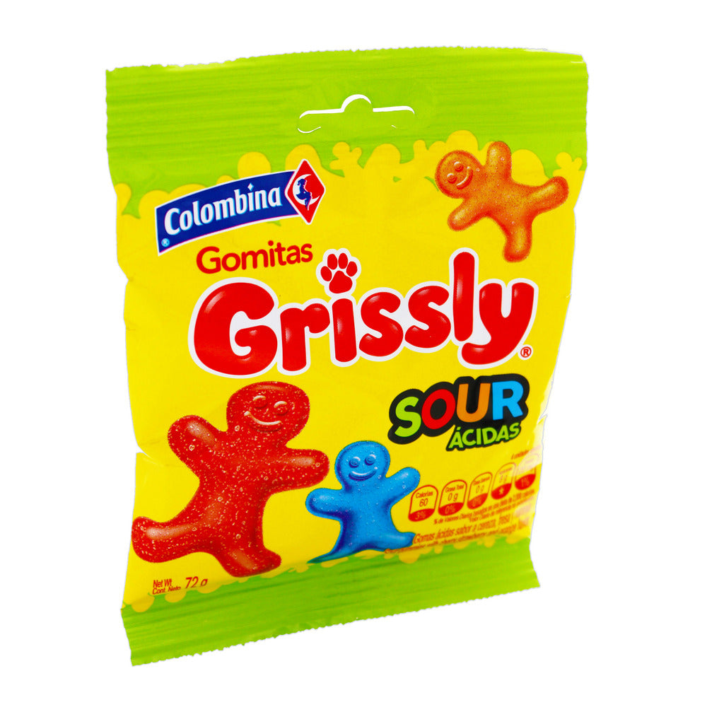 Goma Grissly Sour 72 Gramos