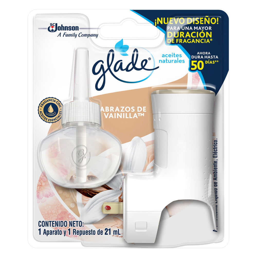 Ambientador Glade Vainilla + Unidad Eléctrica