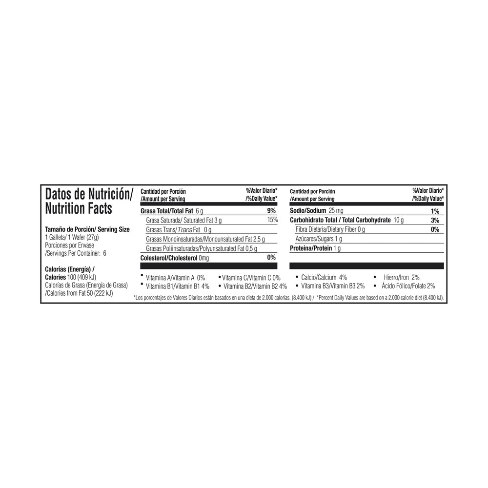 Galleta Tosh Wafer Multicereal Kiwi 6 Unidades