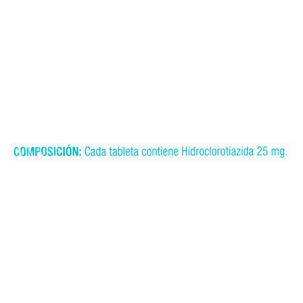 Hidroclorotiazida 25 mg 400 Tabletas