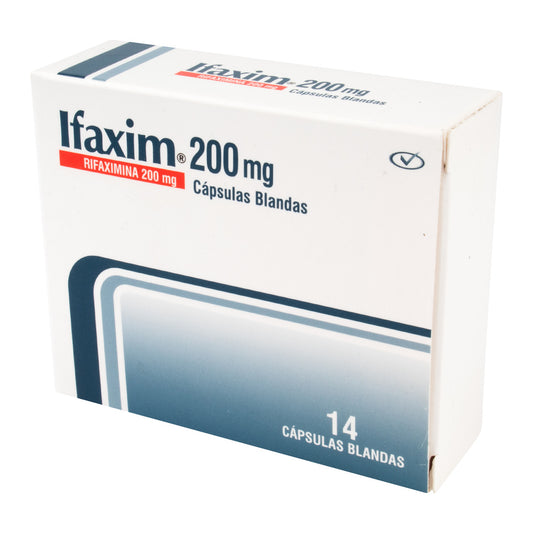 IFAXIM 200 MG 14 CAPSULAS