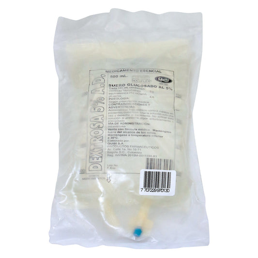 DEXTROSA 5% AD BOLSA 500 ML