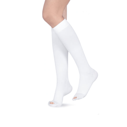 Media Medivaric Antiembolismo Mediana Rodilla Blanca NTI