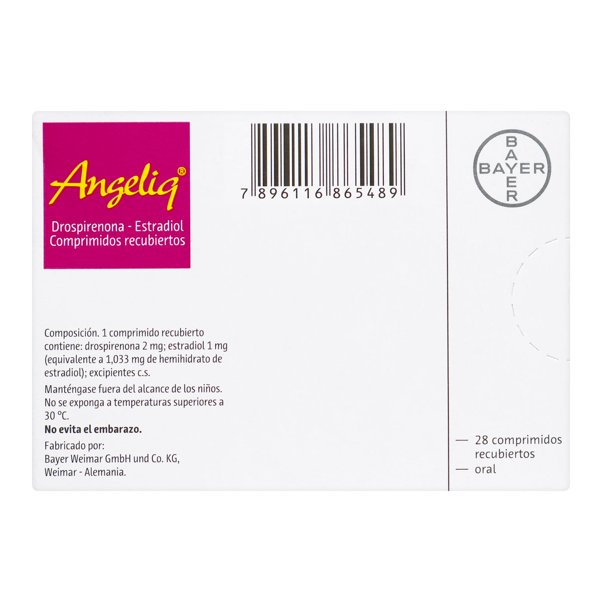 ANGELIQ 28 TBS (P)43214(SC)(SF)