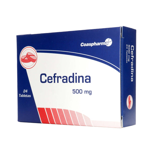 Cefradina 500 mg 24 Tabletas