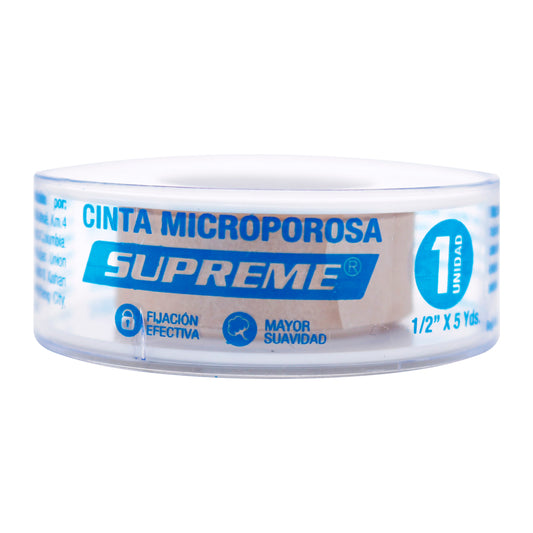 CINTA MICROPORE 1/2X5 YAR SUPREME