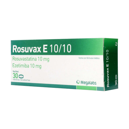 ROSUVAX E 10 MG 30 TABLETAS