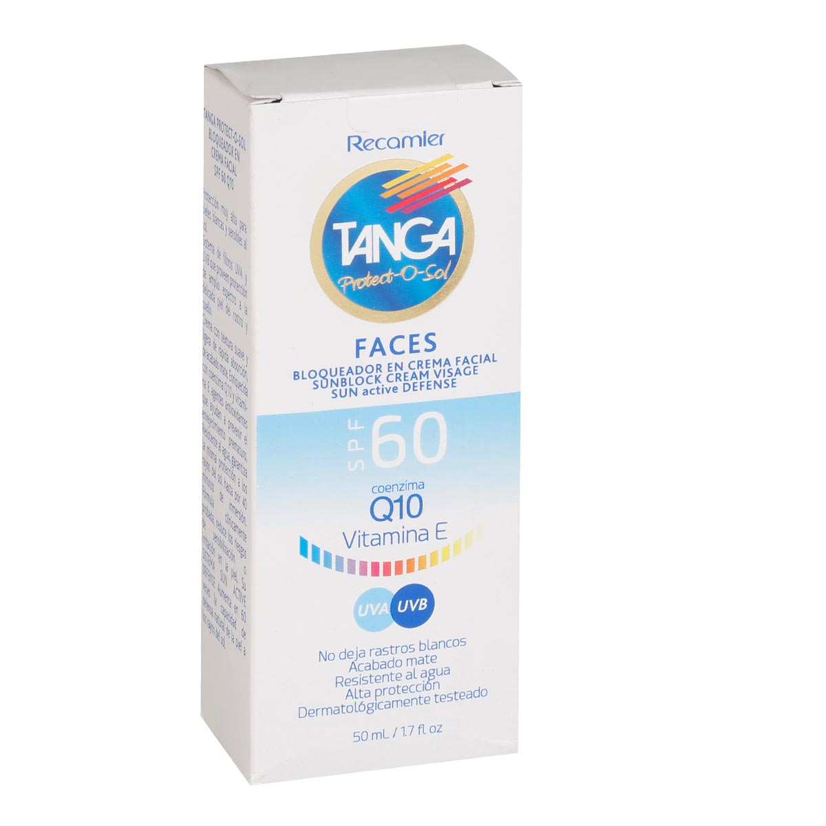Bloqueador Tanga Faces Fps 60 Q10 50 Mililitros