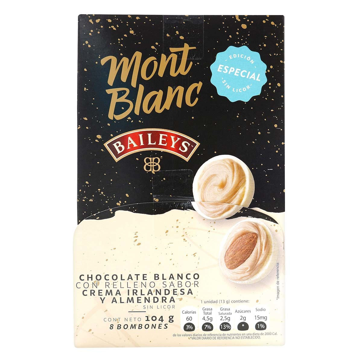 Chocolate Blanco Montblanc Bailey Almendras 8 Unidades