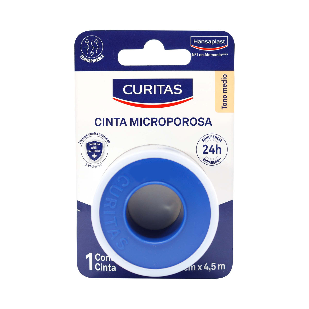 Cinta Microporo Beige 4.5 M X 2.5 Cm