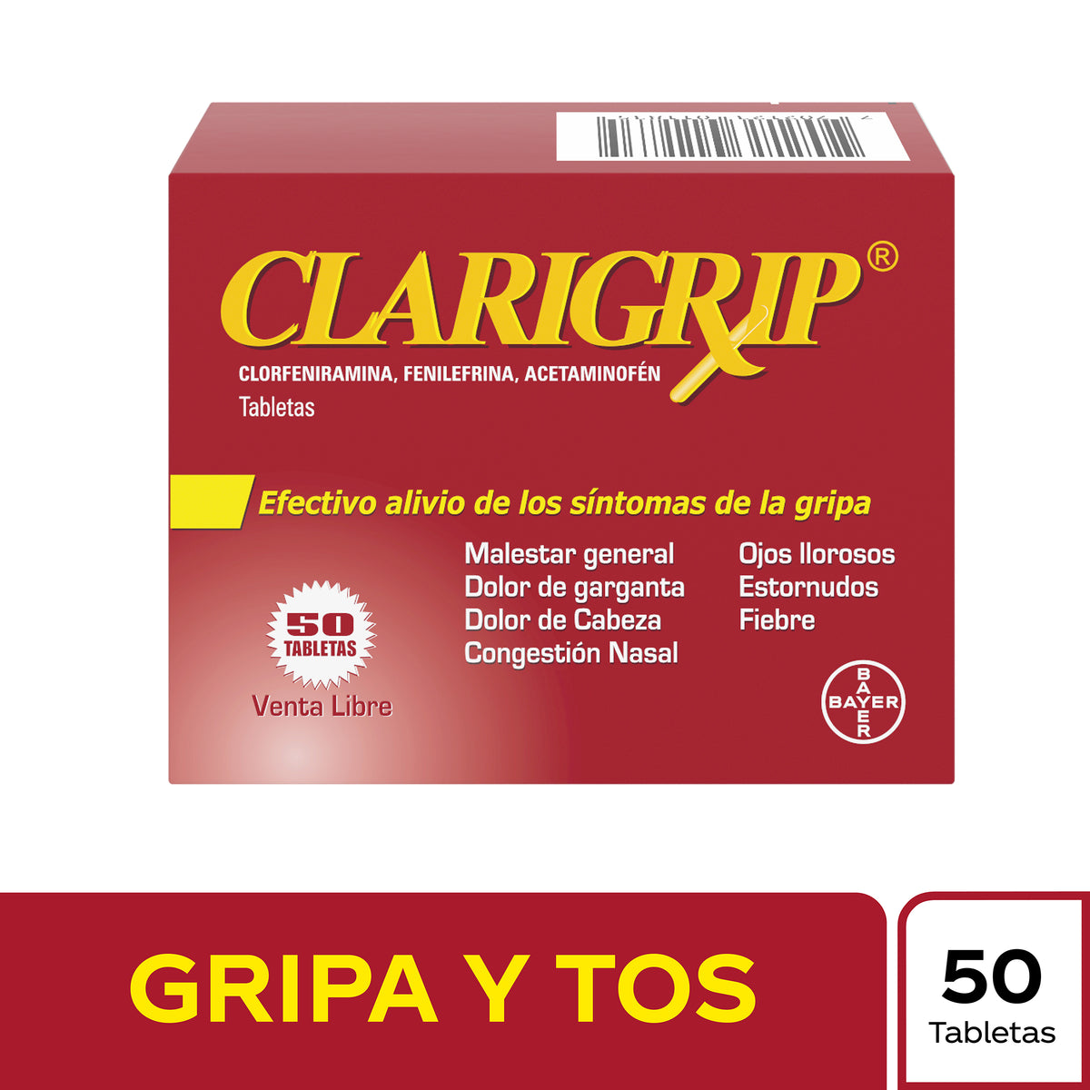 Clarigrip 50 Tabletas
