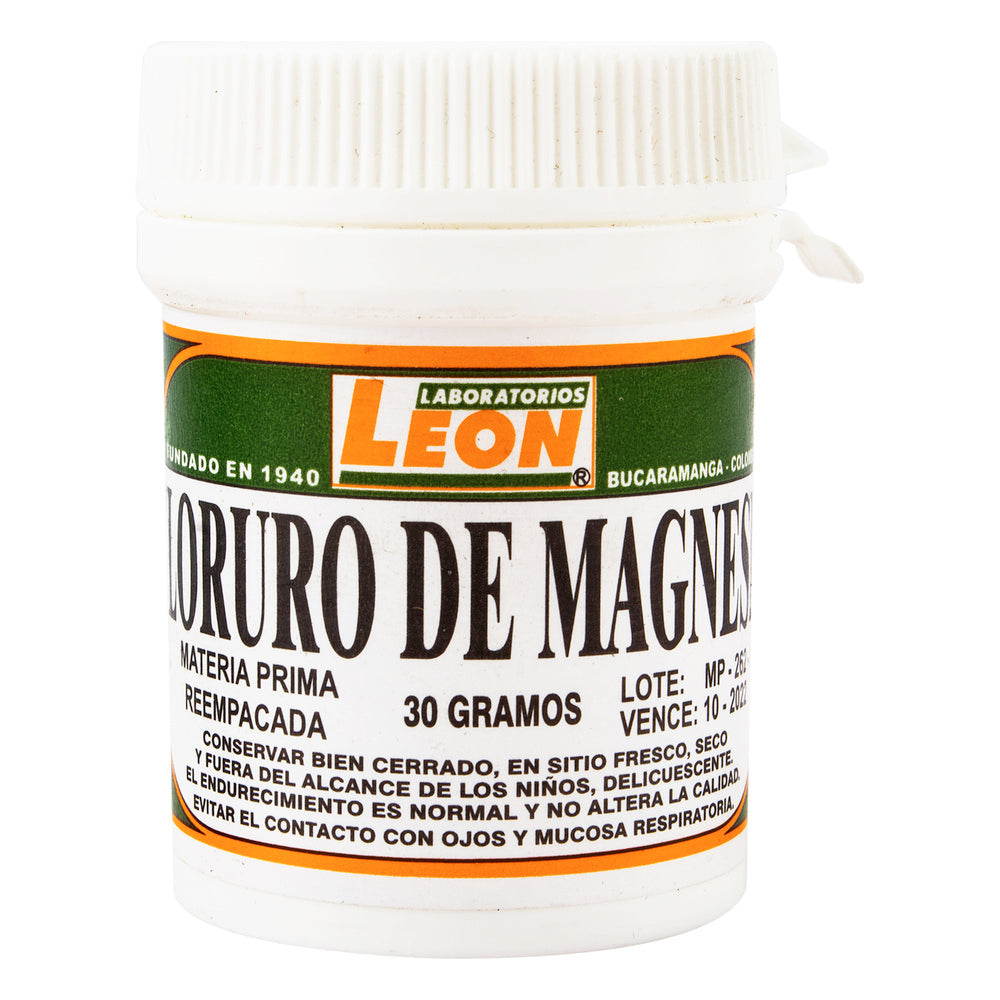Cloruro De Magnesio 30 Gramos León
