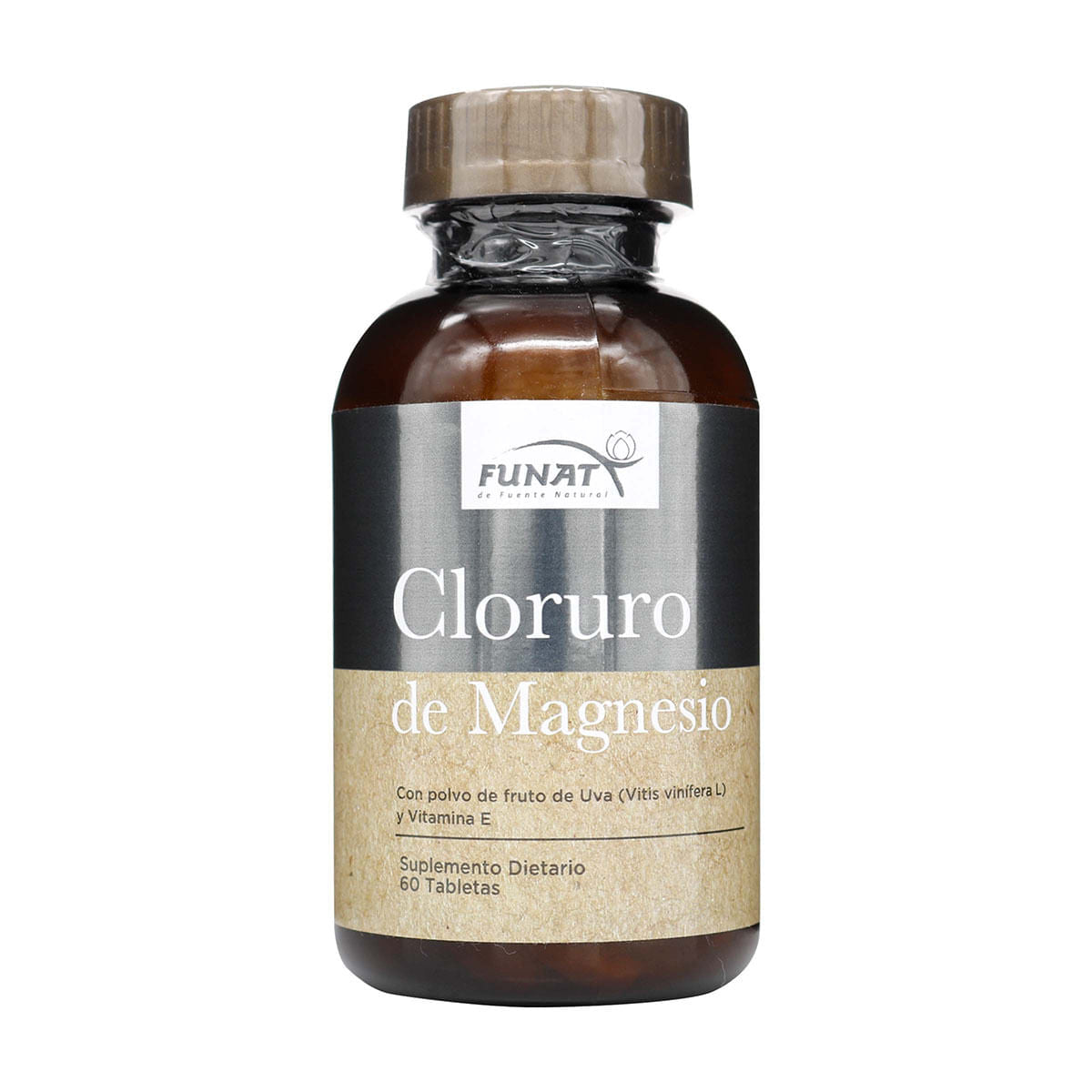Cloruro Magnesio Uva 60 Tabletas Funat