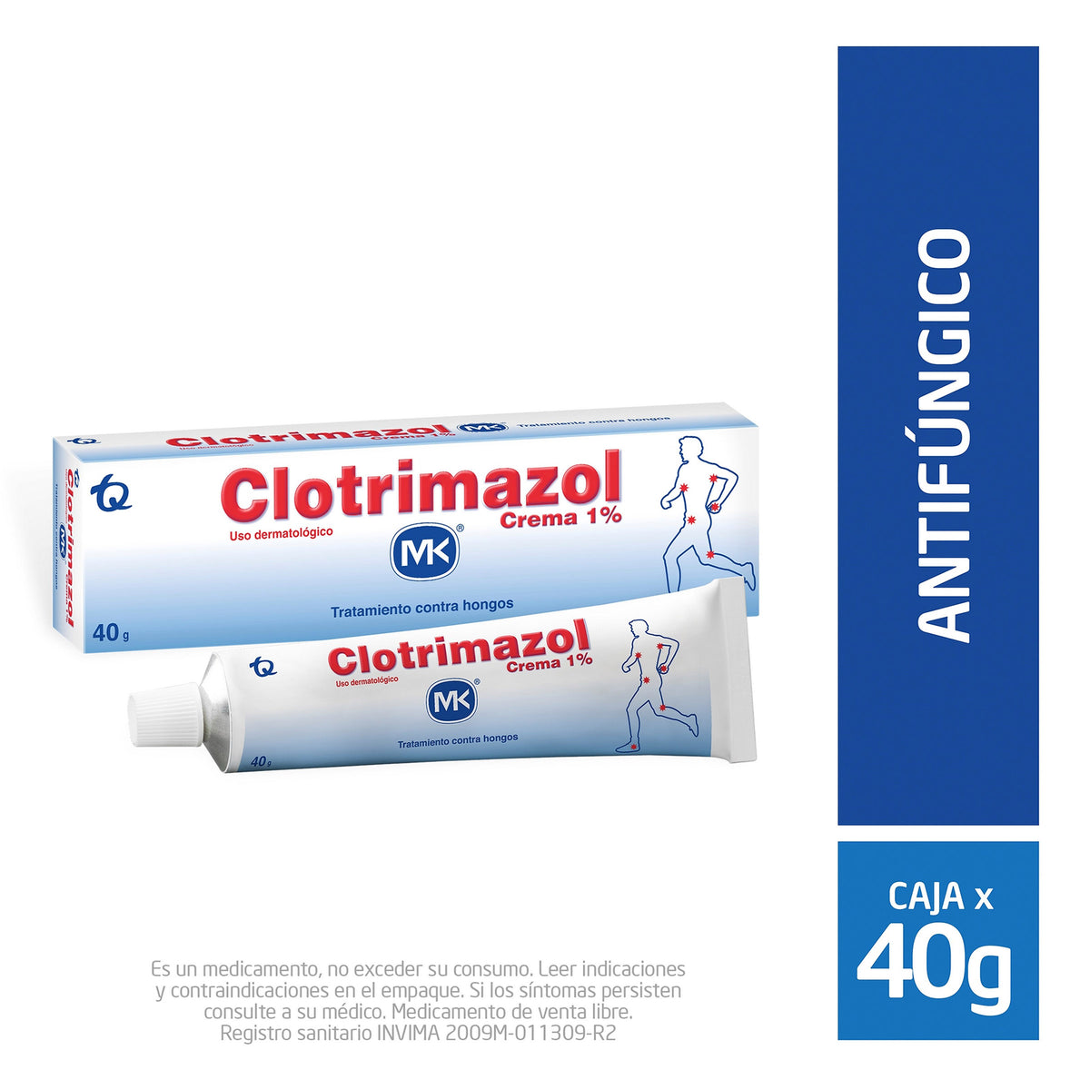 Clotrimazol 1% Crema Topica 40 Gr Mk
