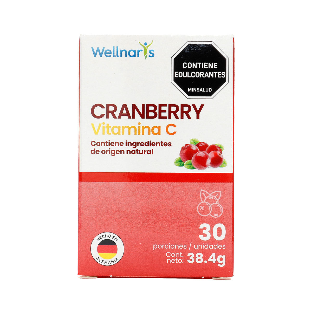 Cranberry+Vit.c Caram.mas Fru.roj. 30Und