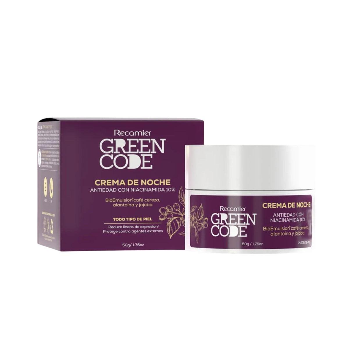 Cre Facial Noche Anti Edad Green Cod 50G