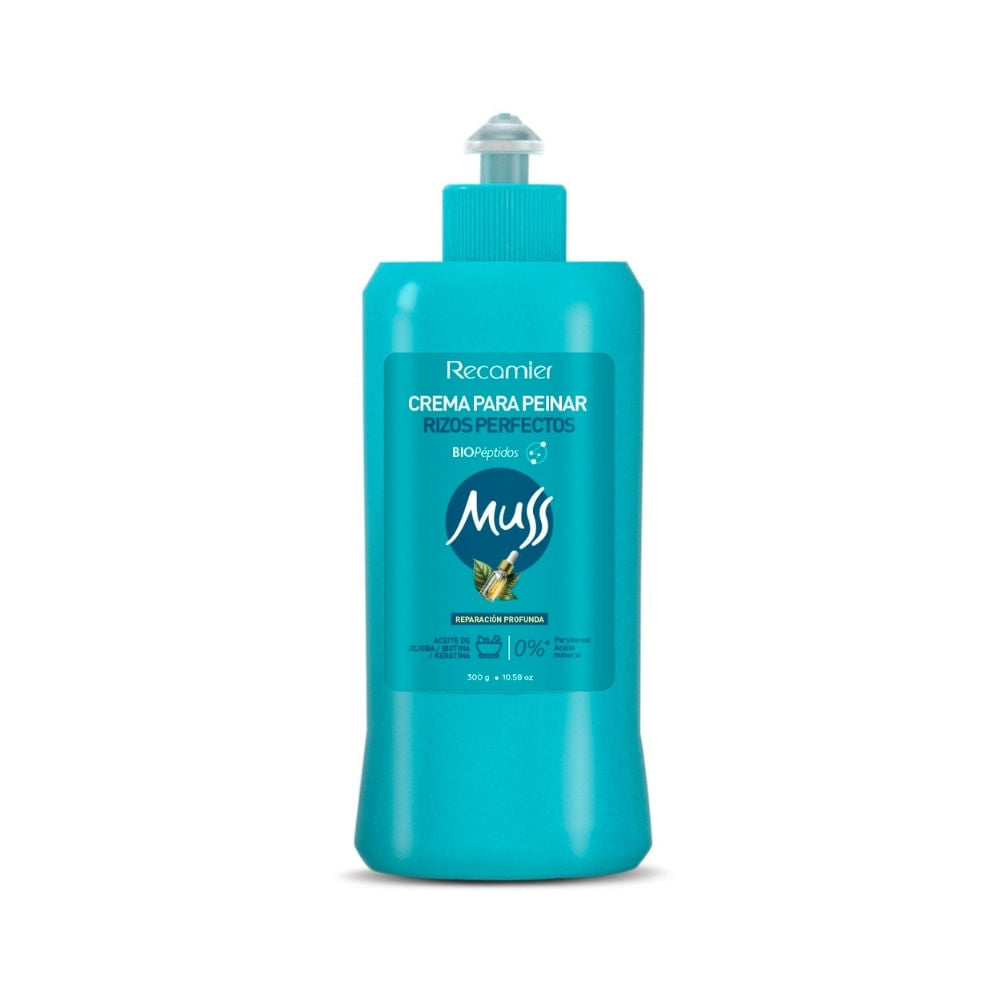 Crema Para Peinar Muss 3D Rizos Jojoba 300 Mililitros