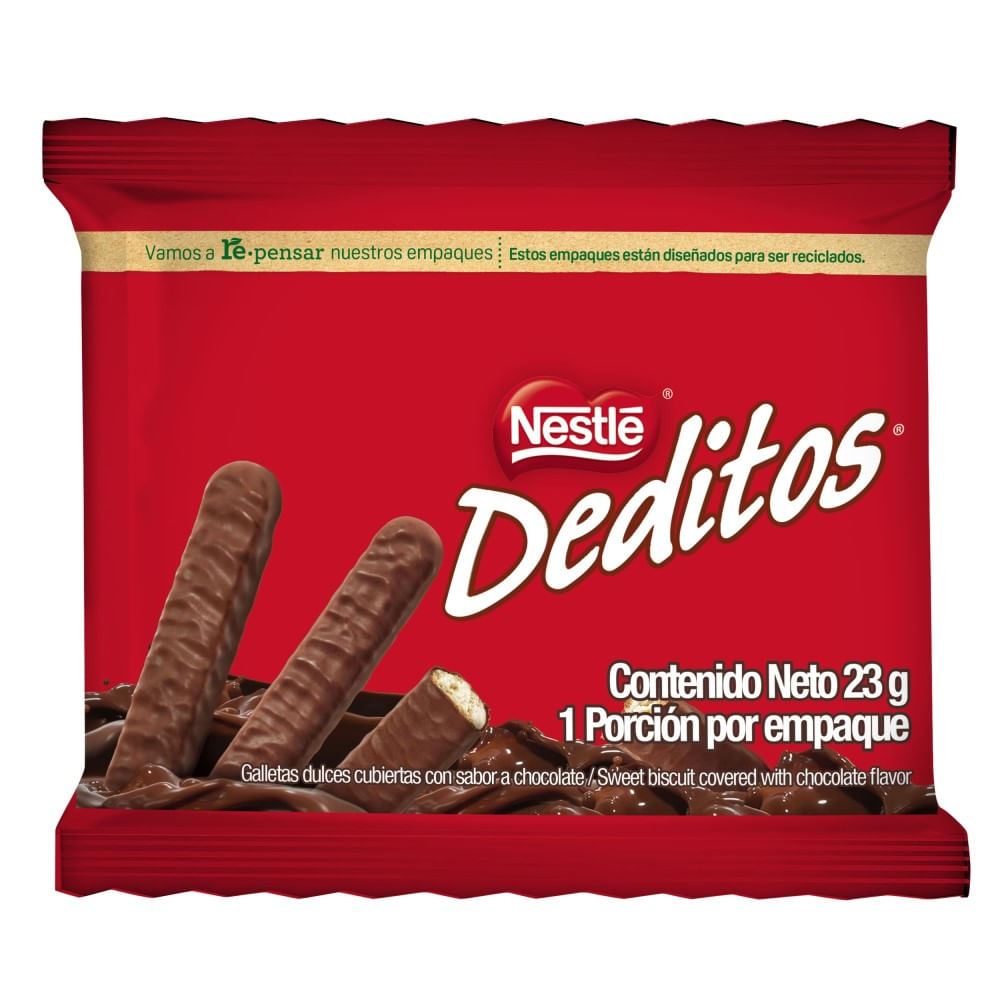 Deditos De Chocolate 23 Gramos 24 Unidades
