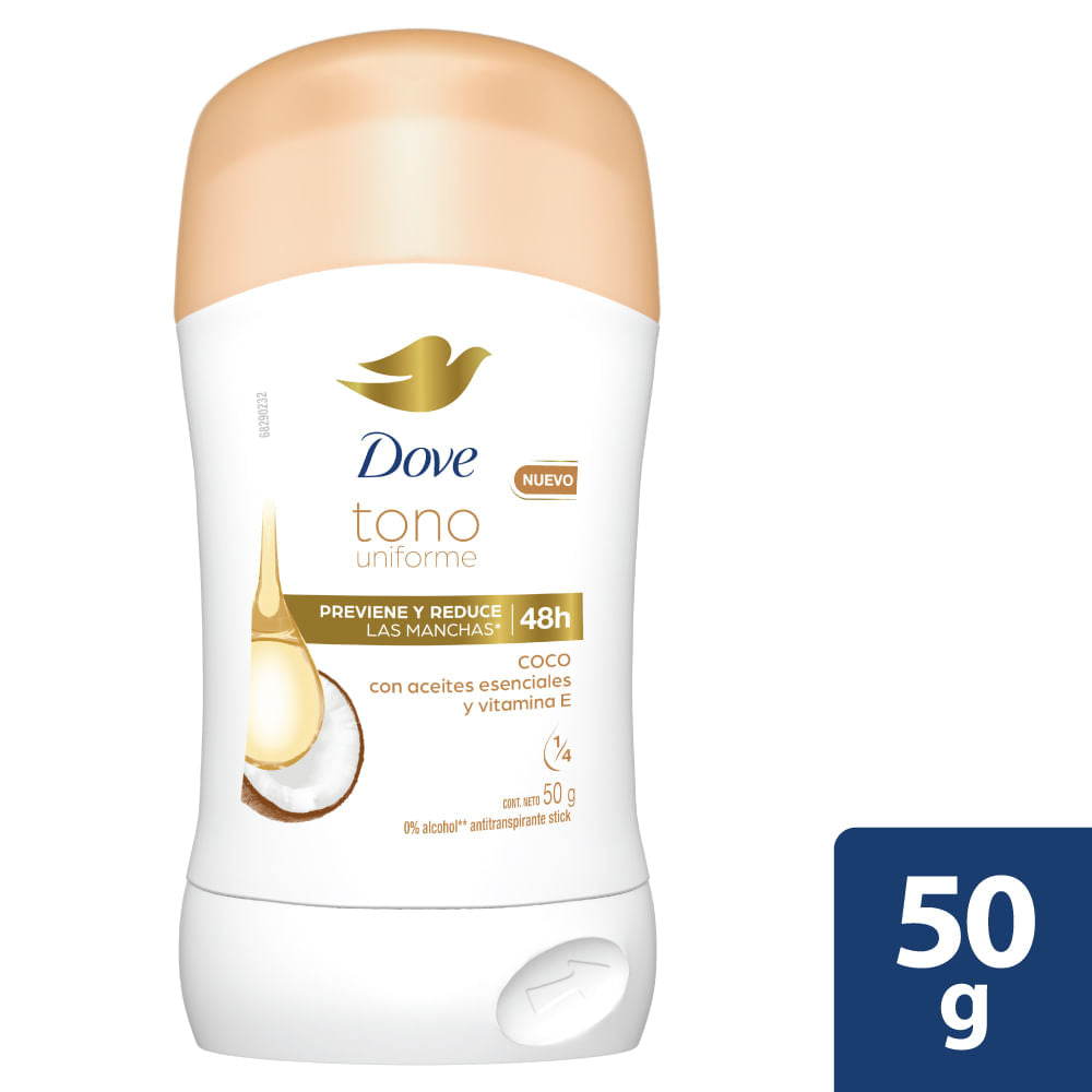 Desodorante Dove Barra Clear Tone 50 Gramos
