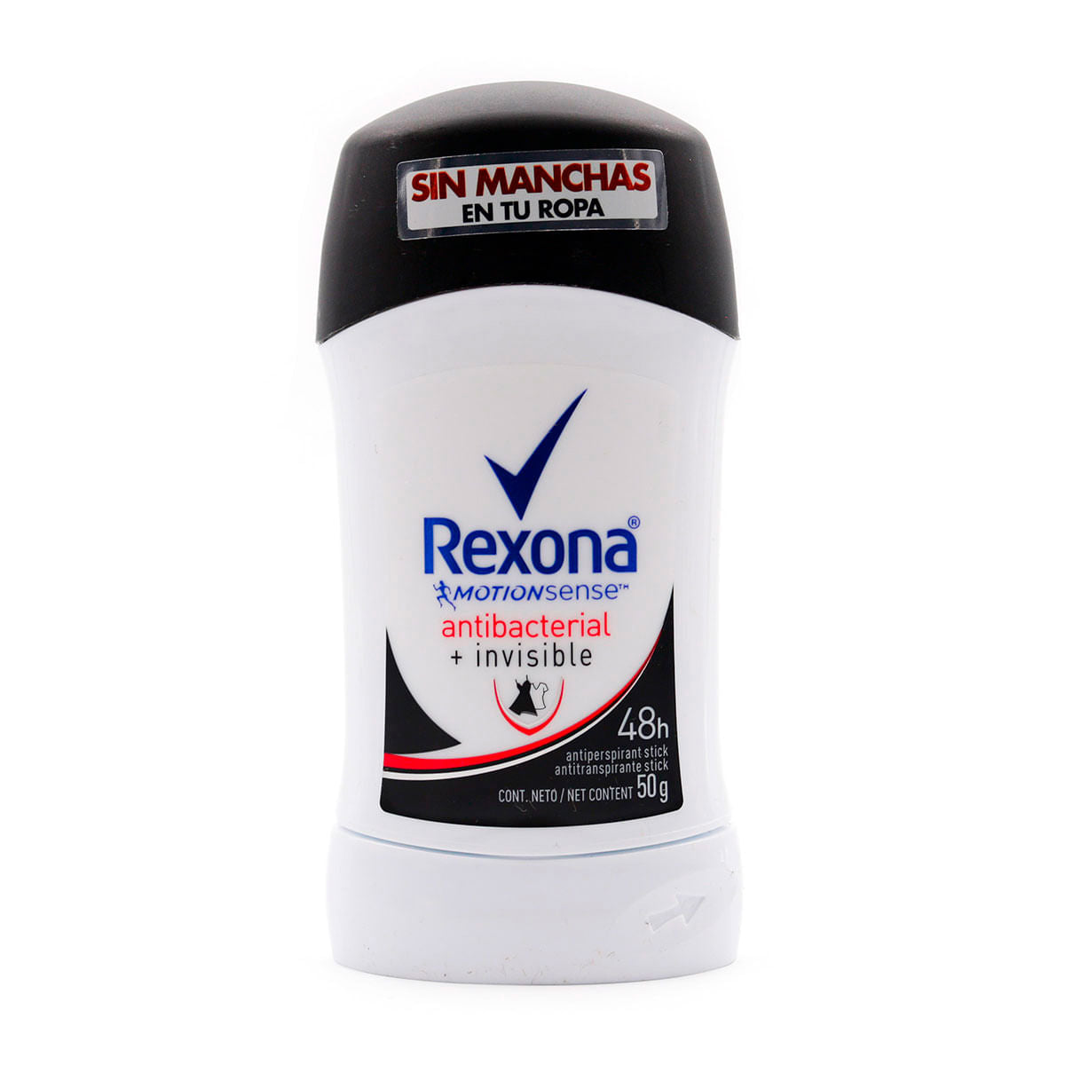 Desodorante Rexona Barra Women Antibacterial + Invisible 50 Gramos