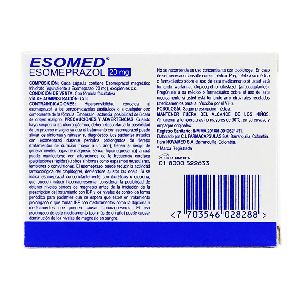 Esomed 20 MG 28 CAP