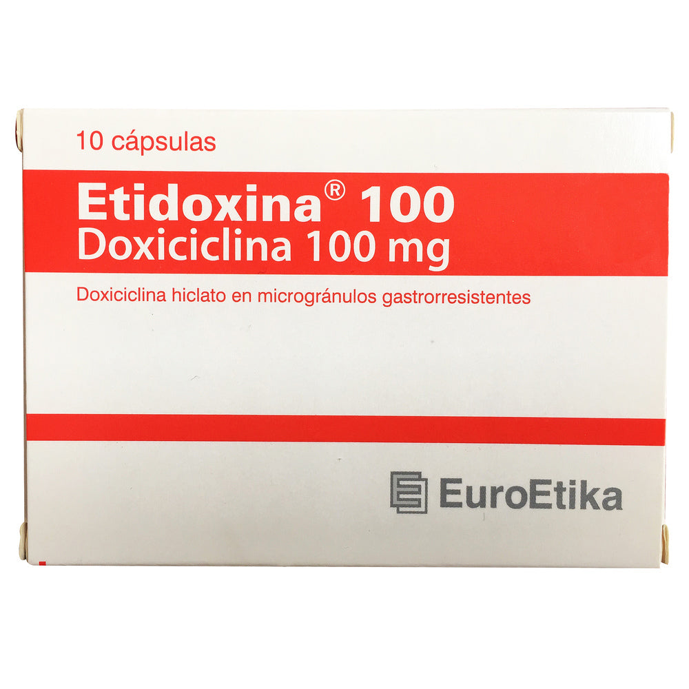 Etidoxina 100 Miligramos 10 Cápsulas