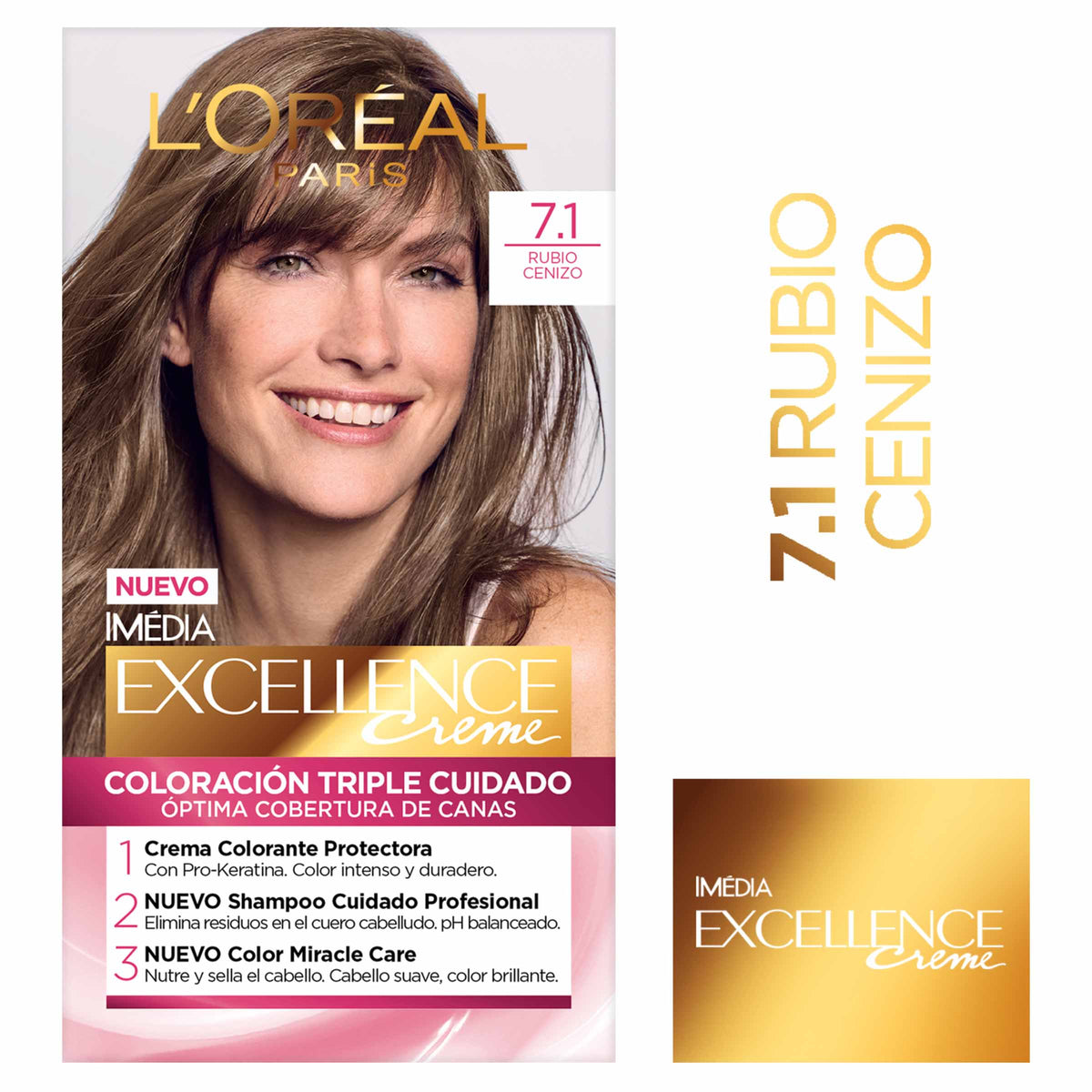 Excellence CRème Kit 7.1 Rubio Cenizo
