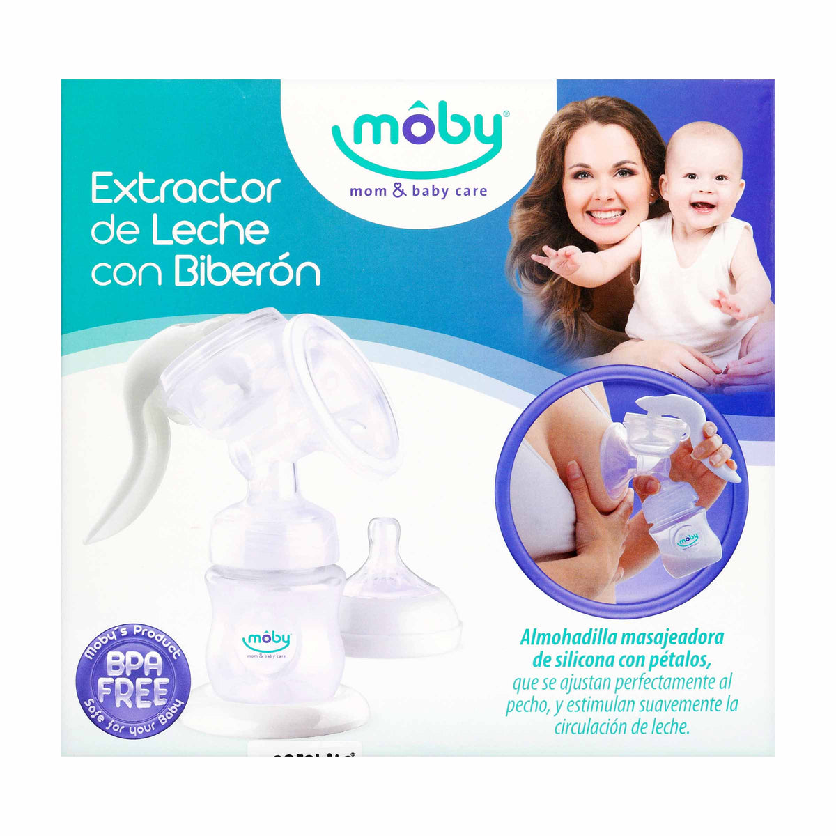 Extractor De Leche Con Biberon Moby 4 Oz
