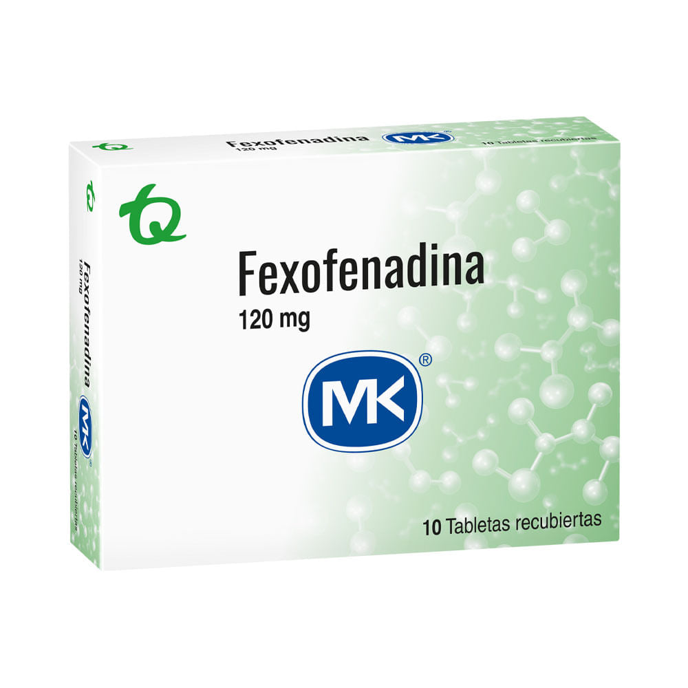 Fexofenadina 120 MG 10 Tabletas