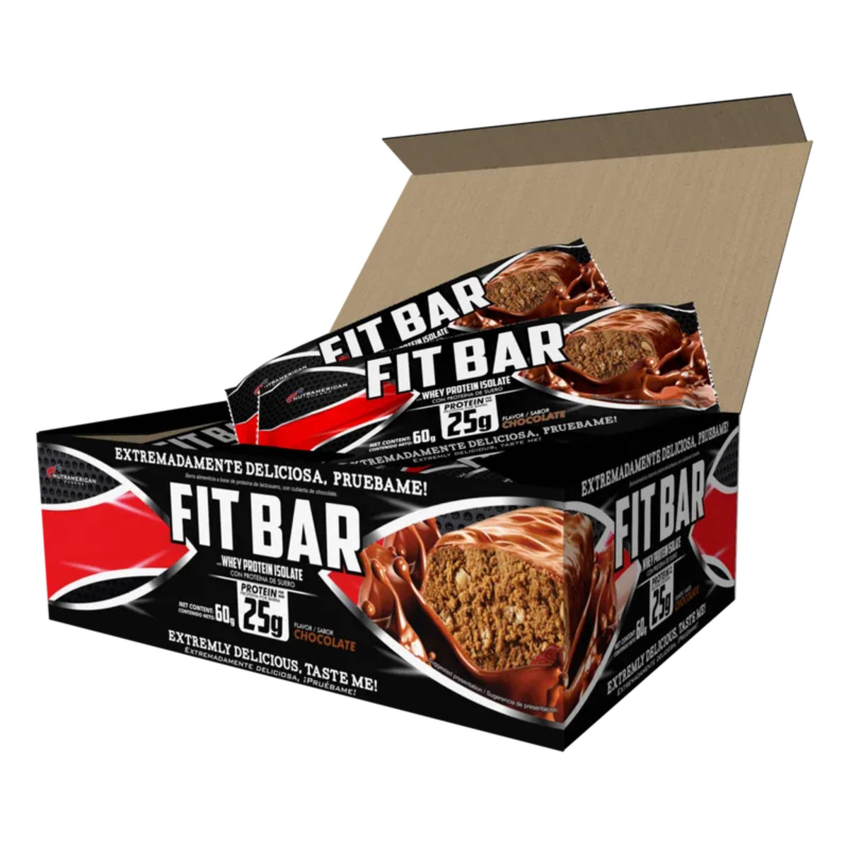 Fit Bar Chocolate 60Gr 12 Barras